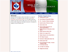 Tablet Screenshot of italiancivicleague.org